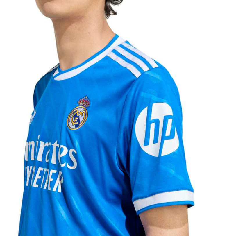 Adidas Camisa JV5845 M REAL MADRID III 25 Blue Bird Poliester -1-
